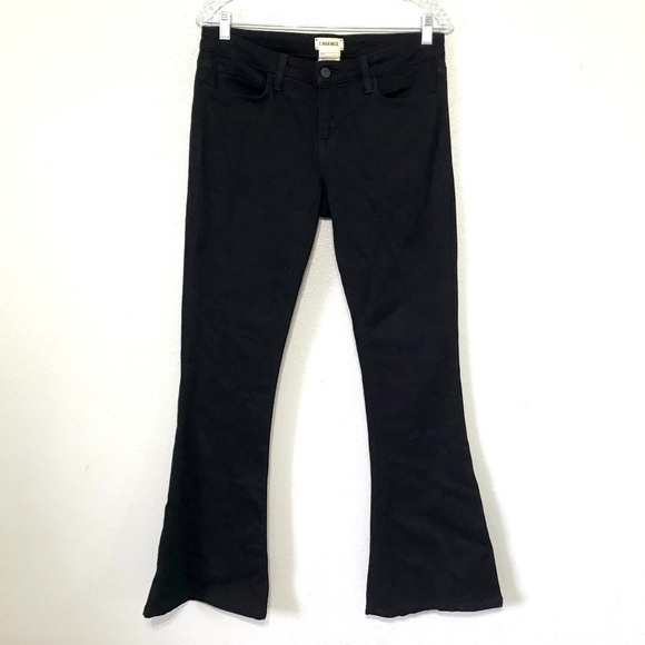 L'AGENCE Flare Low Rise Flare Jeans Noir size 29 - Picture 2 of 10